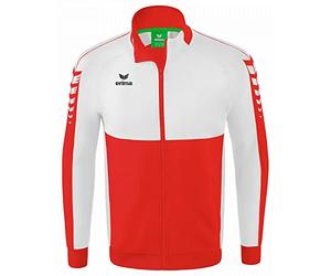Erima Adultos Six Wings Chaqueta Worker, rojo/blanco, L