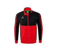 ERIMA Adultos Six Wings Chaqueta Worker, rojo/negro, L