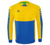 Erima Adultos Six Wings Sudadera, New Royal/Amarillo, M