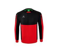 Erima Adultos Six Wings Sudadera, Rojo/Negro, 3XL