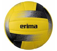 erima Adultos Unisex Balón de Voleibol Hybrid, Amarillo/Negro/Plata, 5