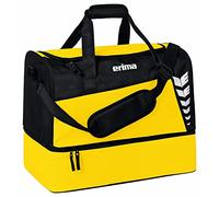 Erima Bolsa de Deporte con Compartimento Inferior Six Wings, Amarillo/Negro, S