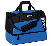 Erima Bolsa de Deporte con Compartimento Inferior Six Wings, New Royal/Negro, M