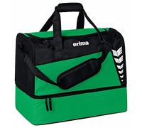 Erima Bolsa de Deporte con Compartimento Inferior Six Wings, Smaragd/Negro, L
