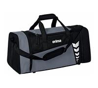 Erima Bolsa Deportiva Espaciosa Six Wings Unisex, Gris Pizarra/Negro, L
