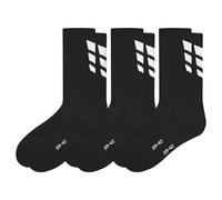 erima Calcetines 3 Wings, pack de 3 (2182501) Unisex adulto, negro, 43-46