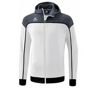 erima Change by Chaqueta de Entrenamiento con Capucha, blanco/slate grey/negro, 2XL para Hombre