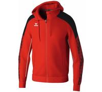 erima Chaqueta de entrenamiento con capucha EVO STAR (1032401) Unisex niños, rojo/negro, 116