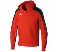 erima Chaqueta de entrenamiento con capucha EVO STAR (1032401) Unisex niños, rojo/negro, 116