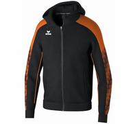 erima Chaqueta de entrenamiento con capucha EVO STAR (1032410) Unisex niños, negro/naranja, 128