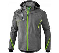 erima Chaqueta Softshell Function para Hombre, Gris Mélange/Verde Gecko, L