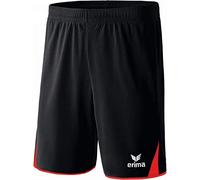 erima Classic 5 Cubos Pantalón Corto, Hombre, Negro/Rojo, L