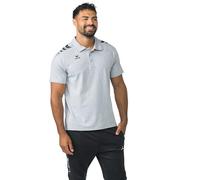 erima Cmpt 3 Wings Polo (2112558) Unisex Adulto, Gris Jaspeado/Negro, S