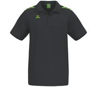 erima Cmpt 3 Wings Polo (2112559) Unisex Adulto, Negro/Green Gecko, 3XL