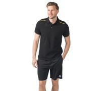 erima CMPT Polo Pique´ (2112512) Hombre, Negro/Amarillo, 3XL