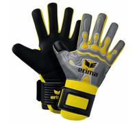 erima Flex-Ray Hardground 2.0 Guante de Portero Adultos Unisex (7222404), Gris/Amarillo, 8
