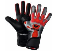 Erima Flex-Ray Pro Hardground 2.0 Guante de Portero Adultos Unisex (7222406), Gris/Rojo, 8