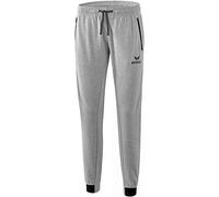 erima GmbH 2101811 Pantalón de Deporte, Mujer, Gris Claro Jaspeado/Negro, 46