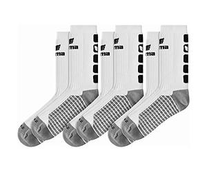 erima GmbH 2181911 Calcetines, Unisex niños, Blanco/Negro, 31-34
