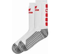 erima GmbH 2181913 Calcetines, Unisex Adulto, Blanco/Rojo, 47-50
