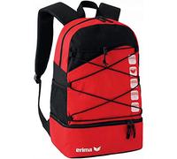 erima GmbH 723341 Mochila Multifunción con Compartimento Inferior, Rojo/Negro, 1