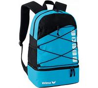 erima 723574 Mochila Multifunción con Compartimento Inferior, Curacao/Negro, 1