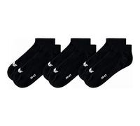 erima GmbH Calcetines Deportivos Calcetines Cortos, Pack De 3 Unid., Mujer, Negro, 35-38