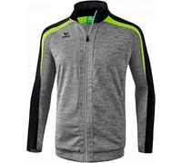 erima GmbH Liga 2.0 Chaqueta de Entrenamiento, Unisex niños, Gris Jaspeado/Negro/Verde (Gecko), 116