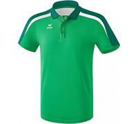erima GmbH Liga 2.0 Polo, Hombre, Verde (Smaragd/Evergreen) / Blanco, S