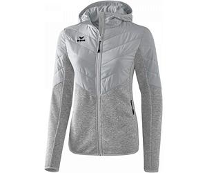 Erima GmbH Outdoor Basic Chaqueta Acolchada/De Punto con Capucha, Mujer, Gris Claro, 34
