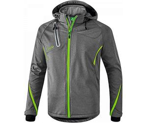 erima GmbH Outdoor Basics Chaqueta, Unisex Adulto, Gris Jaspeado/Green Gecko, S