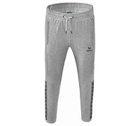 Erima Hombre Essential Team Pantalón de Deporte, Gris Claro Jaspeado, S