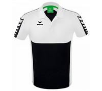 Erima Hombre Six Wings Camisa Polo, Negro, S