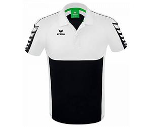 Erima Hombre Six Wings Camisa Polo, Negro, XL