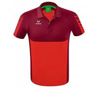 Erima Hombre Six Wings Camisa Polo, Rojo/Bordeaux, M
