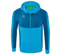 Erima Hombre Six Wings Chaqueta de entrenamiento con capucha, curacao, 3XL