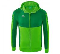 Erima Hombre Six Wings Chaqueta de entrenamiento con capucha, green, XL