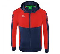 Erima Hombre Six Wings Chaqueta de entrenamiento con capucha, new navy, S