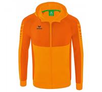 Erima Hombre Six Wings Chaqueta de entrenamiento con capucha, new orange, S