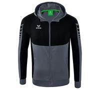 ERIMA Hombre Six Wings Chaqueta de entrenamiento con capucha, slate grey, 3XL