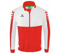 Erima Hombre Six Wings Chaqueta de presentación, rojo/blanco, L