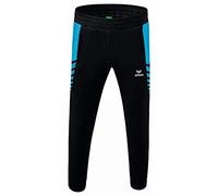 Erima Hombre Six Wings Worker Pantalón, Negro/Curacao, 3XL