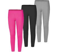 erima Leggings Pack de 3 (251952) Unisex niños, Rosa/Negro/Gris, 104