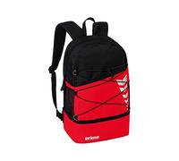 Erima Mochila Six Wings con Compartimento Inferior Unisex, Rojo/Negro, 1