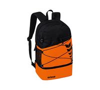 erima Mochila SIX WINGS, naranja/negro, Talla única