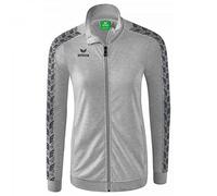 Erima Mujer Essential Team Chaqueta Tracktop, gris claro jaspeado, 36