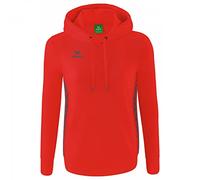 ERIMA Mujer Essential Team Sudadera con capucha, rojo, 36