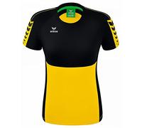 Erima Mujer Six Wings Camiseta, Amarillo, 38