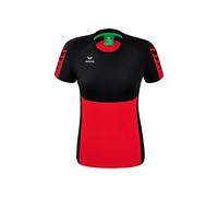 Erima Mujer Six Wings Camiseta, Rojo/Negro, 38