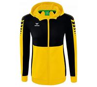 Erima Mujer Six Wings Chaqueta de entrenamiento con capucha, amarillo, 34